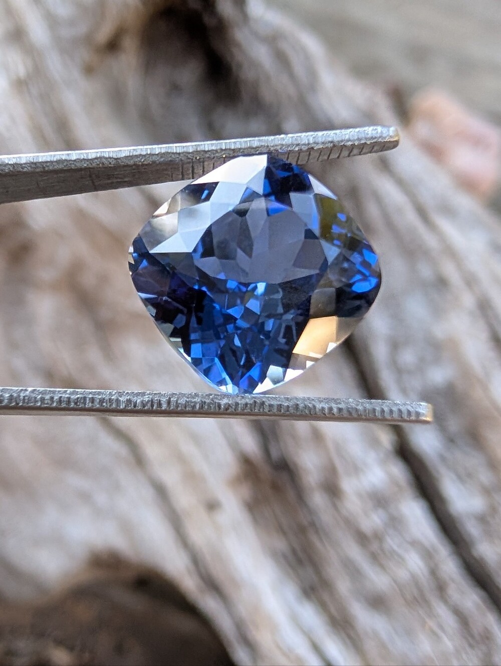 Striking 6 Ct Cushion Cut Royal Blue Sapphire